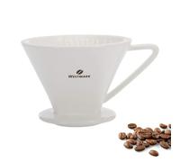 Westmark Filtro para café/Portafiltros de porcelana, Filtro tamaño 2, Para hasta 2 tazas de café, Brasilia, Porcelana, 24472260