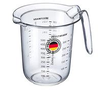 Westmark Jarra medidora, Escalas de medición multilingües y varias unidades de medida, Volumen de llenado: 0,5 l, Plástico, Transparente, 30642270