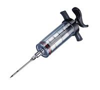 Westmark Jeringa para marinar con aguja extraíble, Longitud: 22,5 cm, Con escala hasta 1,5 oz/50 ml, Plástico/acero inoxidable, Transparente/negro, 61422280