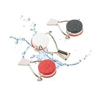 Westmark Juego de tapones de palanca para botellas, 3 piezas, Con junta de silicona, Acero, Rojo/Blanco/Negro, 44402280