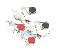 Westmark Juego de Tapones de Palanca para Botellas, 6 Piezas, con Junta de Silicona, Acero, Rojo/Blanco/Negro, 444022E3