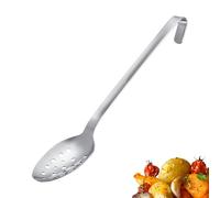 Westmark Ladle Pro, Cuchara de cocina de acero inoxidable con agujeros y gancho para colgar, Práctica cuchara para verduras y cuchara para servir, plateado, 38 cm
