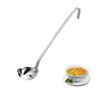 Westmark Ladle Pro, Cucharón sopera pequeño de acero inoxidable para la cocina profesional, Cucharón para salsas, aderezos, etc., Plata, Ø 8 cm, 125 ml