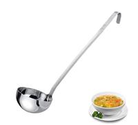 Westmark Ladle Pro, Cucharón sopera pequeño de acero inoxidable para la cocina profesional, Cucharón para salsas, aderezos, etc., Plata, Ø 11 cm, 350 ml