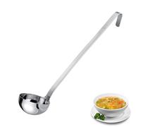 Westmark Ladle Pro, Cucharón sopera pequeño de acero inoxidable para la cocina profesional, Cucharón para salsas, aderezos, etc., Plata, Ø 9 cm, 200 ml