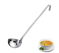 Westmark Ladle Pro, Cucharón sopera pequeño de acero inoxidable para la cocina profesional, Cucharón para salsas, aderezos, etc., Plata, Ø 10 cm, 250 ml