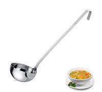 Westmark Ladle Pro, Cucharón sopera pequeño de acero inoxidable para la cocina profesional, Cucharón para salsas, aderezos, etc., Plata, Ø 12 cm, 500 ml