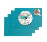 Westmark Manteles individuales, 4 piezas, 45 x 32.5 cm, Polipropileno, Aptos para alimentos, Lavables, Amarillo/Amarillo soleado, Edición Saleen: Coolorista