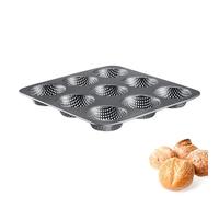 Westmark Molde antiadherente perforado, miniroll, 9 plazas, negro, 0,90 kg