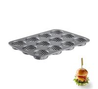 Westmark Molde antiadherente perforado para sándwiches Mini, 12 plazas, negro, 0,90 kg
