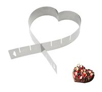 Westmark Molde en forma de corazón, Ajustable, Sin base, Acero inoxidable, Plata, 31342270