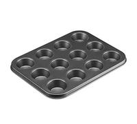 Westmark Molde para mini magdalenas, Para 12 Muffins, Recubrimiento antiadherente, Acero laminado en frío, Back Meister, Antracita, 32912270