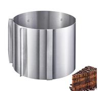 Westmark Molde para tartas, Alto: 15 cm, Ø 16 - 30 cm, Con escala, Acero inoxidable, Surprise, Plateado, 313022E1