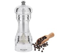 Westmark Molinillo de sal y pimienta, Con molino de cerámica, Plástico, Acrílico, Transparente, 63532260