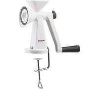 Westmark Molino de semillas de amapola con molinillo de cerámica, Grado de molienda ajustable continuamente, Para montaje en mesa, Plástico / cerámica, Poppy, Blanco / gris, 11832260