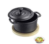 Westmark Olla de hierro fundido Tapas + Friends - para todo tipo de cocinas, incluidas inducción y grill, incluye esterilla, 250 ml