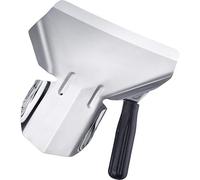 Westmark Pala para palomitas de maíz/patatas fritas, Diestros, Tamaño de la pala: aprox. 20 x 12 cm, Longitud: 23 cm, Acero inoxidable/plástico, Plata/negro, 91282270
