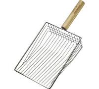 Westmark Pala para patatas - Pala para hortalizas de, compacta, ideal para parterres de jardín pequeños y grandes - Acero inoxidable, madera