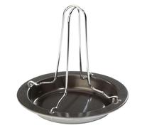 Westmark Parrilla de pollo para horno, Altura: 19,6 cm, Acero inoxidable / acero, Plateado / negro, 15152260