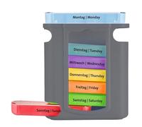 Westmark Pastillero de 7 Días, PRÁCTICO Caja Para Guardar Medicamentos y Suplementos, óptimo Para Viajar, Mañana, Tarde, Noche, Sin BPA