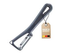 Westmark pelador de verduras universal con cortador, Gentle, Hoja de acero inoxidable, Color: negro, 28012270