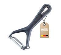 Westmark pelador de verduras universal con cortador, Gentle, Hoja de acero inoxidable, Color: negro, 28042270