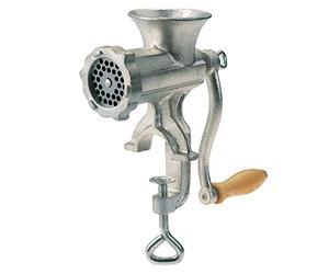 Westmark Picadora de tamaño 10, Con disco de orificios con tamaño ø 4,5 mm, In brazadera de tornillo para montaje en mesa, Acero fundido estañado, Plateado, 97542260