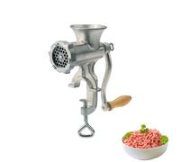 Westmark Picadora de tamaño 5, Con disco de orificios con tamaño ø 4,5 mm, Incl. abrazadera de tornillo para montaje en mesa, Acero fundido estañado, Plateado, 97502260