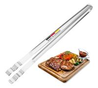 Westmark Pinzas para barbacoa, salchichas y para servir con puntas onduladas, Acero inoxidable, Longitud: 35,4 cm, Plata, 12752270