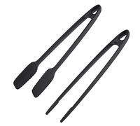 Westmark Pinzas para freír/servir y pinzas para asar, Set 2 unidades, Plástico, Longitud: 29 y 33 cm, Negro, 286922E7