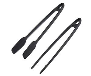 Westmark Pinzas para freír/servir y pinzas para asar, Set 2 unidades, Plástico, Longitud: 29 y 33 cm, Negro, 286922E7