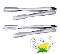 Westmark Pinzas para hielo "Arctica", 2 uds. - Elegantes y funcionales pinzas para recoger cubitos de hielo, chocolates o terrones de azúcar - Plata