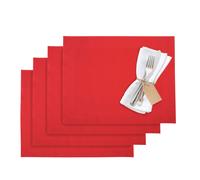 Westmark Placemats, 4 pieces, 42 x 32 cm, Synthetic, Red, Saleen Edition: Home