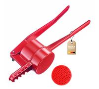 Westmark Prensa para pasta / patatas, Con agujeros redondos, Aluminio fundido a presión, Longitud: 41 cm, Spätzlepress, Rojo, 6110223R