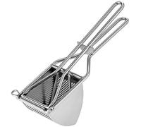 Westmark Prensa para patatas Triangel – Acero inoxidable, 30 cm, con agujeros redondos – Plateado