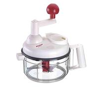 Westmark Procesador manual de alimentos, 9 en 1: Cortadora, ralladora, escofina, cortadora, prensa de cítricos, batidora, separador de yema de huevo, Incl. 11 accesorios, 97142260