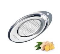 Westmark Rallador de jengibre y especias, Ovalado, 14,2 x 0,7 x 0,9 cm, Acero inoxidable, Plata, 11562260