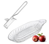 Westmark Rallador y pelador de manzanas, Set 2 unidades, Vidrio/acero inoxidable/acero, Acero, Transparente/Plateado, 115222E6
