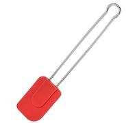 Westmark Rascador para cocinar y amasar con cabeza de silicona, Longitud: aprox. 28, 5 cm, Grande, Silicona/acero inoxidable, Silicona, Rojo/plateado, 15462270