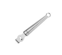 Westmark Raspador de limón/raspador de cáscaras con cuchillo de estriar, Longitud: 17, 5 cm, Acero inoxidable, Glory, Plateado, 18302270