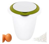 Westmark Recipiente para batir con tapa de dos partes, 1 l, Con pico, Plástico, Blanco/verde manzana, 3151227A