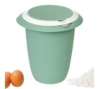 Westmark Recipiente para batir con tapa de dos partes, 1 l, Con pico, Plástico, Blanco/verde menta, 3151227M