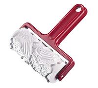 Westmark Rodillo para galletas Speculoos, Con 7 motivos diferentes, Largo: 17,2 cm, Plástico, Klausi, Blanco / rojo, 32162270