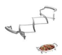Westmark Salvamanteles extensible, Longitud: 18 a 42 cm, Acero inoxidable, Flexi, Color: plateado, 16412260