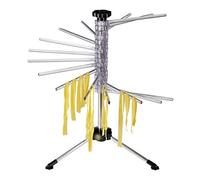 Westmark Secador de pasta/portapasta, con 16 barras, plegable, plástico/acero inoxidable, altura: 47 cm, Pasta-Tree, plateado/transparente, 61332260