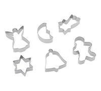 Westmark Set cortapastas, Motivos variados, Acero inoxidable, Weihnachten (Navidad), 6 piezas, Plata, 31912260