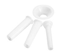 Westmark Set de Embudo de llenado de salchichas, 4 piezas, ø 1.5 cm, 2.0 cm y 2.3 cm, Accesorios para la picadora Westmark 97542260/Gr. 10, Plástico, Blanco, 14952230