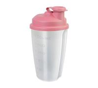 Westmark Shaker para aliños Mixery - 0,5 l, disco mezclador y graduación | Para aliños, batidos, salsas y cócteles, vertedor con cierre, sin salpicaduras, sin BPA, translúcido/rosa, 2435227P
