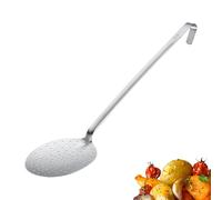 Westmark Skimmer Pro, Cucharón de acero inoxidable con gancho para colgar, Cucharón óptimo para desnatar, freír y cocina profesional, Plata, Ø 14 cm