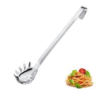 Westmark Spaghetti Spoon Pro, Cuchara para pasta de acero inoxidable con puntas redondas, Práctica cuchara para pasta para espaguetis, fideos y demás, Plata, 39.5 cm